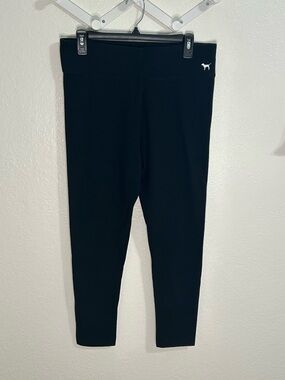 PINK Victoria’s Secret Yoga Leggings Black Size Large